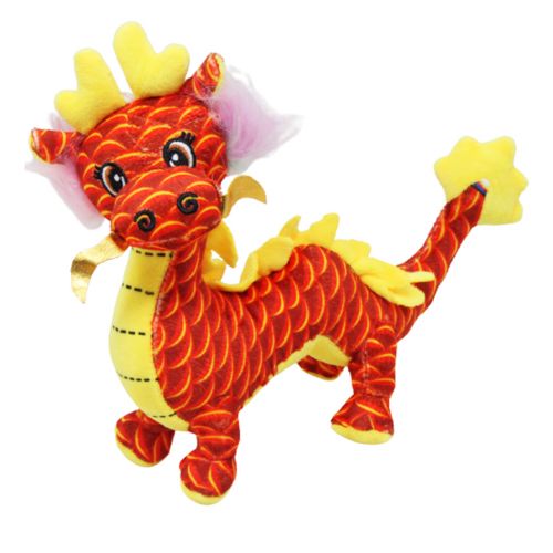 Мʼяка іграша "Китайський дракон", червоний (23 см) фото