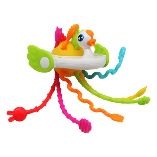 Розвиваюча іграшка "Веселе каченя" (рожеве) фото