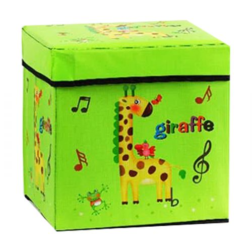 Кошик-пуфик для іграшок "Веселий жираф" фото
