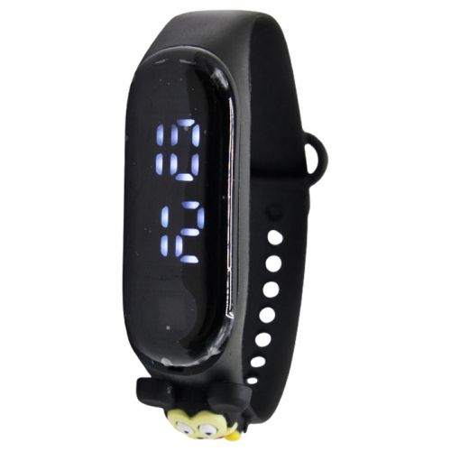 Сенсорний електронний годинник (чорний) фото