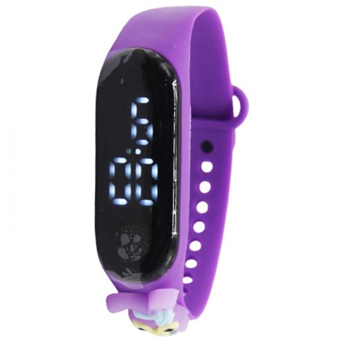 Сенсорний електронний годинник (фіолетовий) фото