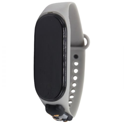 Сенсорний електронний годинник (сірий) фото
