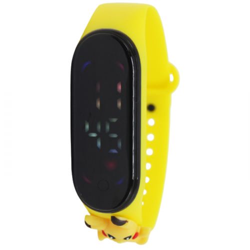Сенсорний електронний годинник (жовтий) фото