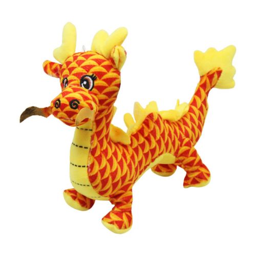Уцінка. Мʼяка іграша "Китайський дракон", помаранчевий (23 см) розходиться по шву фото