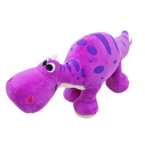 Мʼяка іграшка "Дінозаврик", фіолетовий (22 см) фото