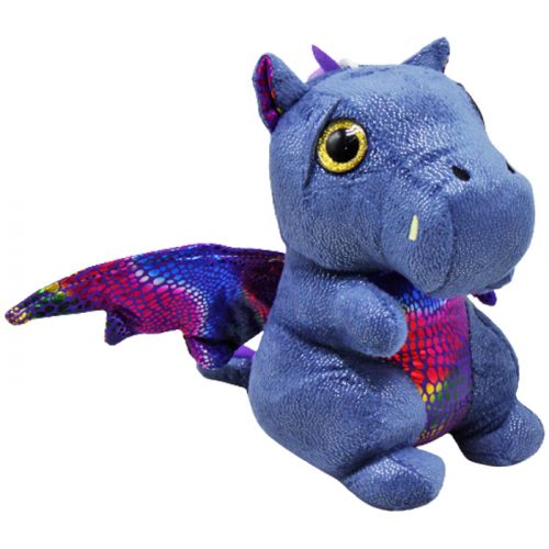 Мʼяка іграшка "Дракон", 23 см (синій) фото