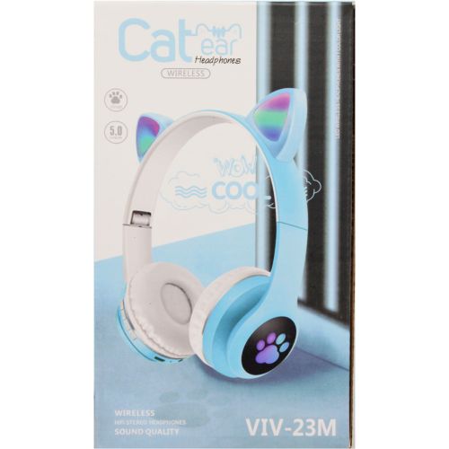 Бездротові навушники "Cat Ears" (блакитний) фото