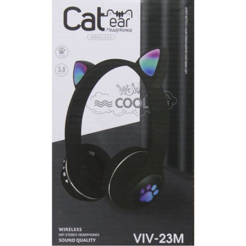 Наушники беспроводные "Cat Ears" (черный) фото