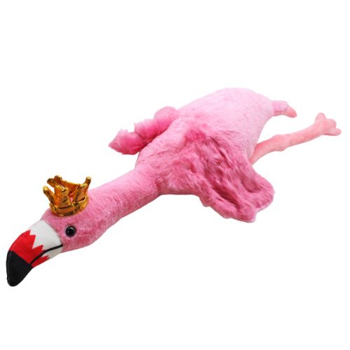 Мʼяка іграшка "Фламінго-обіймусь", в короні, 100 см (рожевий) фото