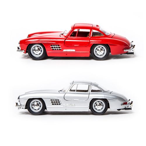 Автомодель - MERCEDES-BENZ 300 SL (1954) (ассорти красный, серебристый, 1:24)  мініатюра фото 1