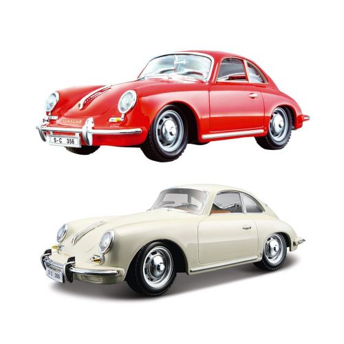 Автомодель - PORSCHE (ассорти слоновая кость, красный, 1:24)  мініатюра фото 1