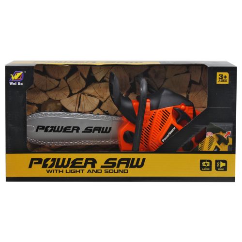 Бензопила на батарейках "Power Saw" (оранжевая) фото