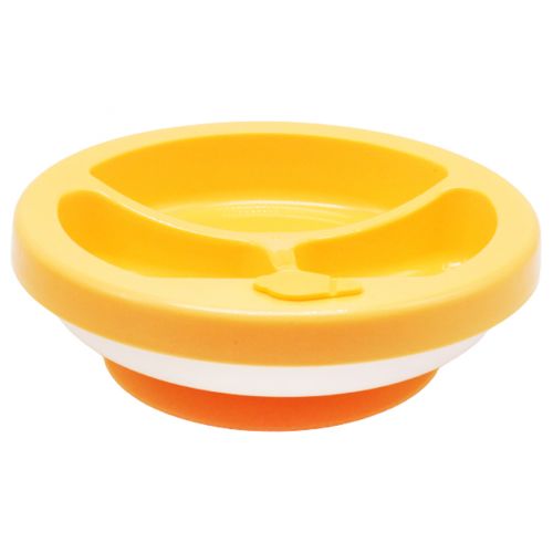Тарелка секционная с подогревом (оранжевая) фото
