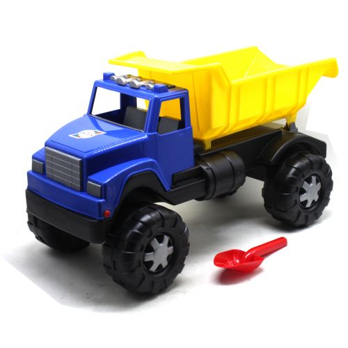 Вантажівка Інтер з пісочним набором синій+ жовтий фото