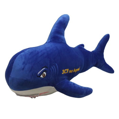 Мʼяка іграшка Акула ЗСУ 3 (60 см) фото