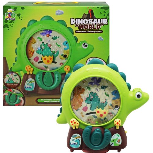 Уцінка.  Гра "Спіймай кульку: Dinosaur World" (зелена) крутиться барабан грає музика кульки не падають фото