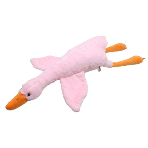 Мʼяка іграшка "Гусь-обіймусь", 90 см, рожевий фото