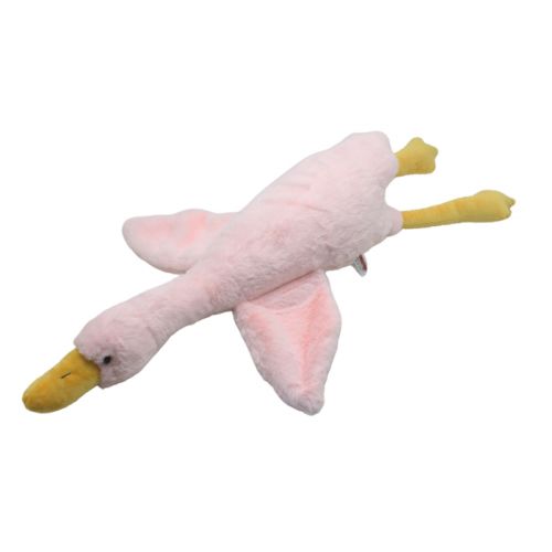 Мʼяка іграшка "Гусь-обіймусь", 90 см, рожевий фото