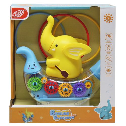 Музична іграшка "Слоник у човні" (жовтий) фото