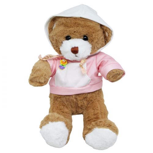 М'яка іграшка Ведмедик в рожевому 30 см ВИД 1 фото