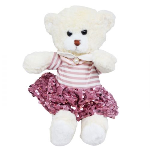 М'яка іграшка Ведмедик в рожевому 30 см ВИД 3 фото