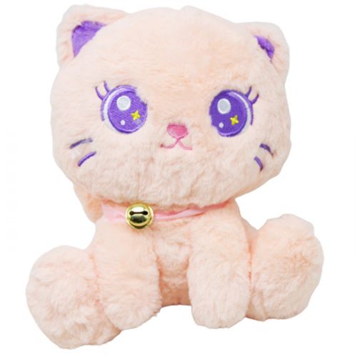 Мягкая игрушка "Котик", 20 см (розовый) фото