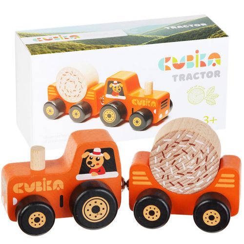 Деревʼяна іграшка "Трактор"/Wooden toy "Tractor" фото