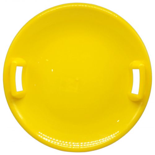 Санки-ледянка "НЛО" 60х60 см (желтая) фото