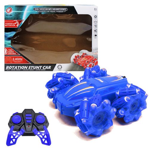 Машинка-перевертач "Rotation stunt car" (блакитна) фото