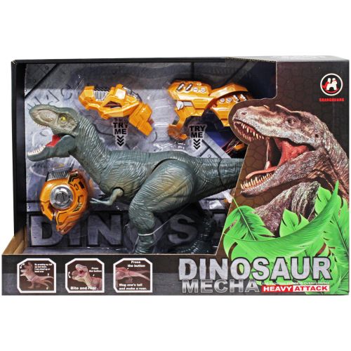Интерактивный динозавр "Dinosaur Mecha" (серый) фото