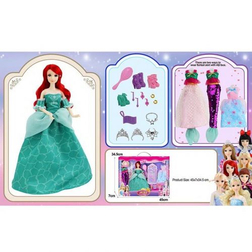 Кукольный набор с гардеробом "Princess: Ариель" фото