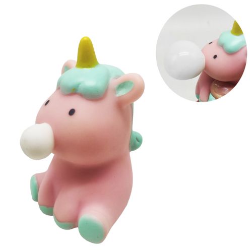 Іграшка-антистрес "Єдиноріжка з жуйкою", рожевий фото