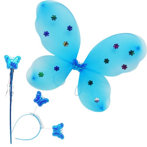 Костюм для свята "Метелик" (блакитний) фото