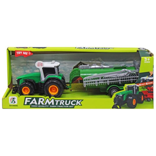 Трактор с прицепом "Farm Truck", зеленый фото