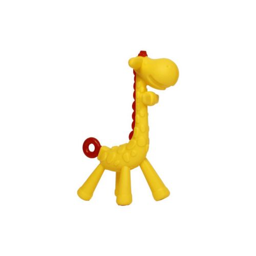 Прорезыватель силиконовый "Жираф" (желтый) фото