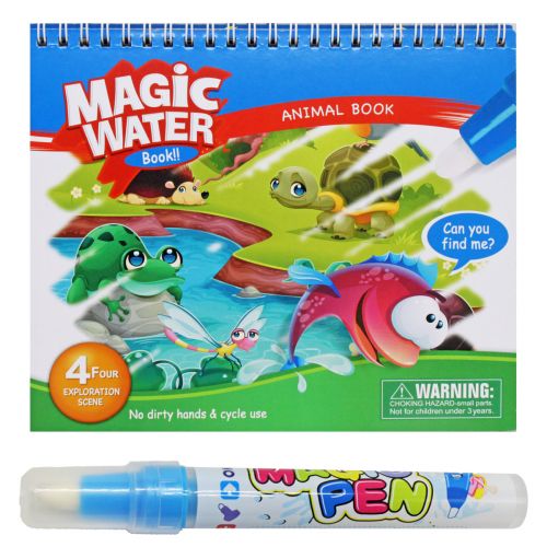 Розмальовка з водним маркером "Magic water book: Звірятка" фото