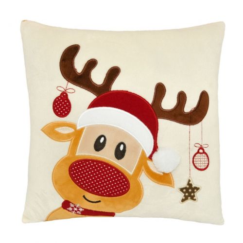 Подушка декоративна "Рождественский олень" фото