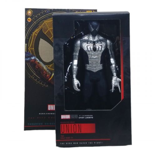 Фігурка супергероя "Спайдермен" (чорний+срібло), 27 см фото