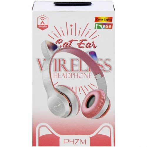 Беспроводные наушники "Cat Ears" (розовый) фото