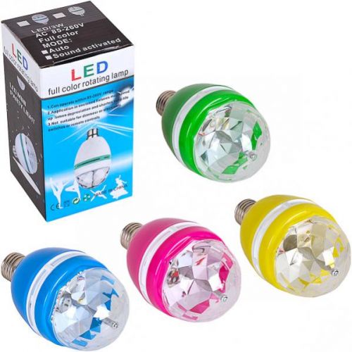 Лампа LED обертається "Діамант" кольоровий фото