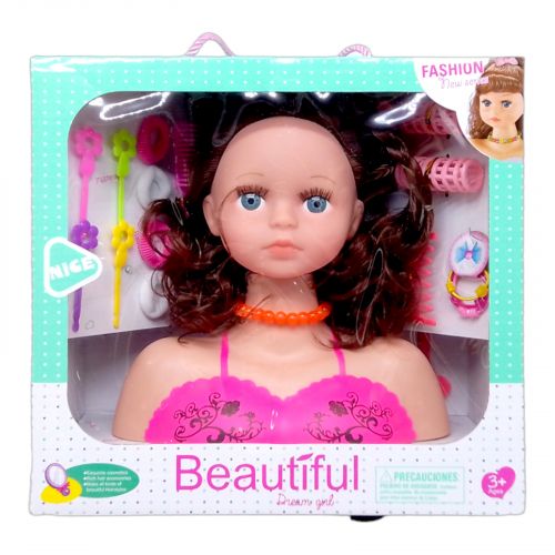 Лялька-манекен для зачісок "Dream girl" (шатенка) фото