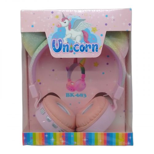 Навушники бездротові "Unicorn" (рожеві) фото