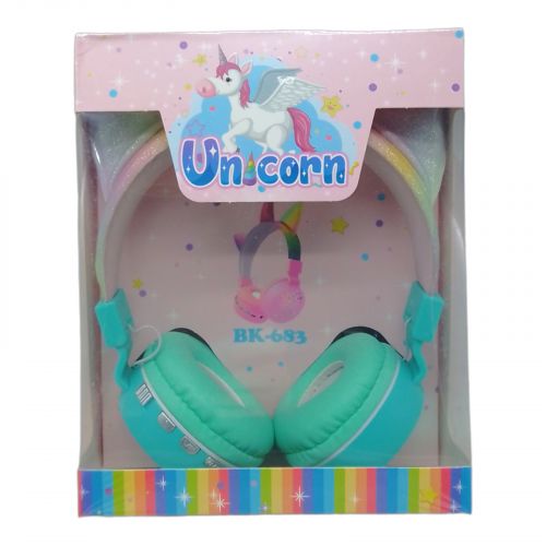 Навушники бездротові "Unicorn" (бірюзові) фото
