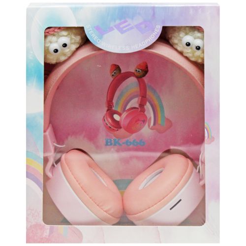 Навушники бездротові "Монстрики" (рожевий) фото