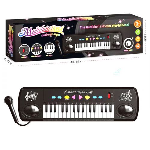 Піаніно 3120 B 31 клавіша, мікрофон, USB-кабель, на батарейках, у коробці фото