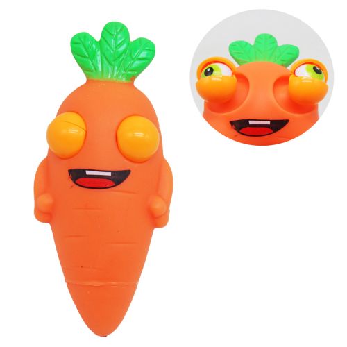 Антистресс "Popping Eyes: Морковка", оранжевая фото