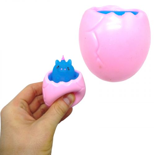 Іграшка-антистрес "Єдиноріг у яйці" (рожевий) фото