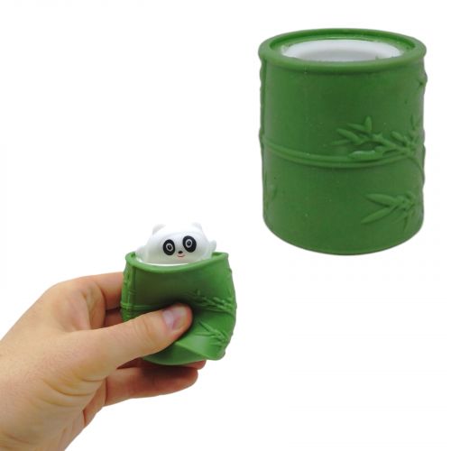 Іграшка-антистрес "Панда в бочці" (зелений) фото