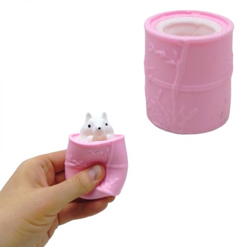 Іграшка-антистрес "Білка в бочці" (рожевий) фото