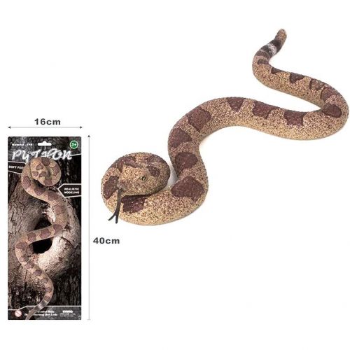 Уцінка.  Антистрес-тягучка "Реалістична змія" (26 см) трохи здерта шкіра біля ока фото